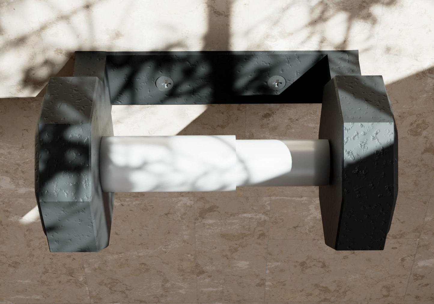 Dumbbell Toilet Paper Holder β Gym-Inspired Bathroom Decor for Fitness